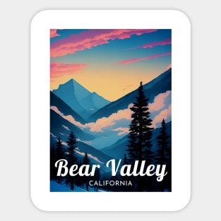 Bear Valley California United States ski Sticker